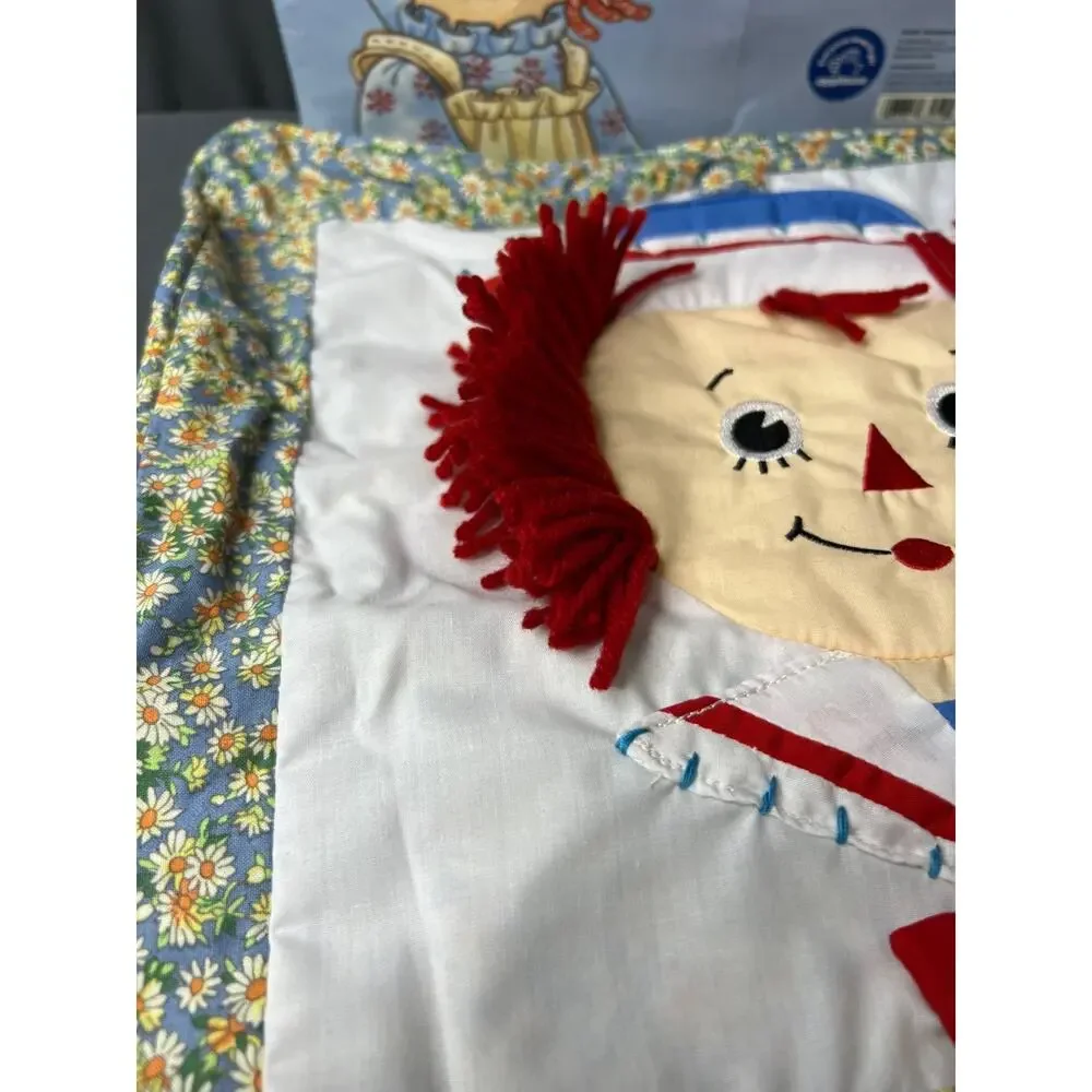 Vintage Raggedy Andy Pillow Cover 14x14 NIP!